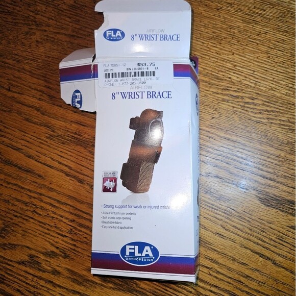 FLA Orthopedics ProLite 8″ Wrist Brace Women’s Size 8 NWT OB Breathable Support - Picture 1 of 8